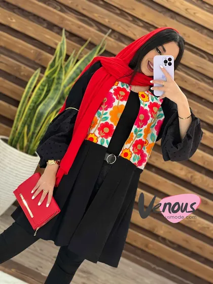 مانتو عروسکی بالا گلدوزی