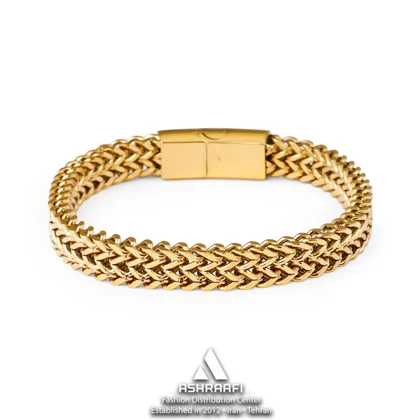 دستبند مردانه بافت زنجیری Steel Braided Bracelet G1