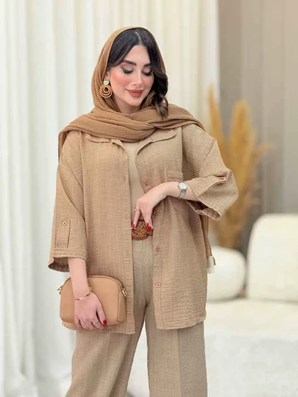 مانتو تک جیب آستین پاگن آندیا