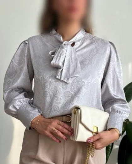 شومیز ساتن ترمه