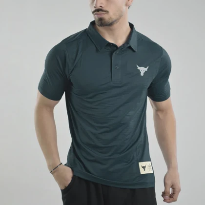 پولوشرت ورزشی مردانه آندر آرمور مدل Heat Gear-399 سرمه ای