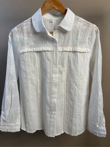 شومیز آستین بلند خامه دوزی