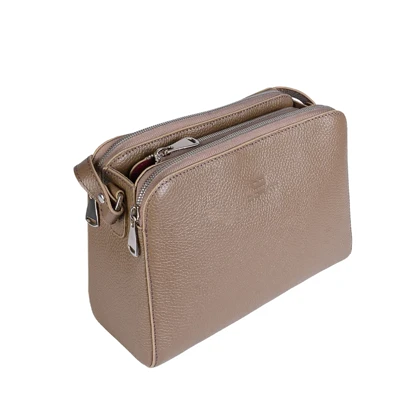 کیف دوشی چرم زنانه 3 زیپ