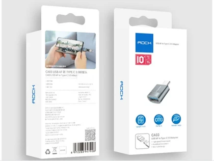 مبدل یو اس بی به تایپ سی راک Rock CA03 USB AF To Type C Adapter