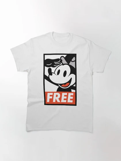 تیشرت mickey mouse طرح Free Willie کد 203200