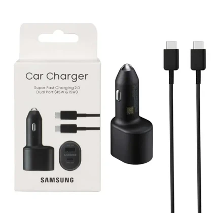 شارژر فندکی اورجینال سامسونگ 45 وات به همراه کابل