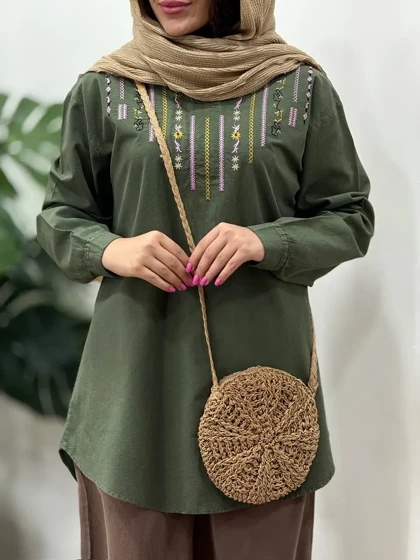 مانتو جلو گلدوزی رعنا 3