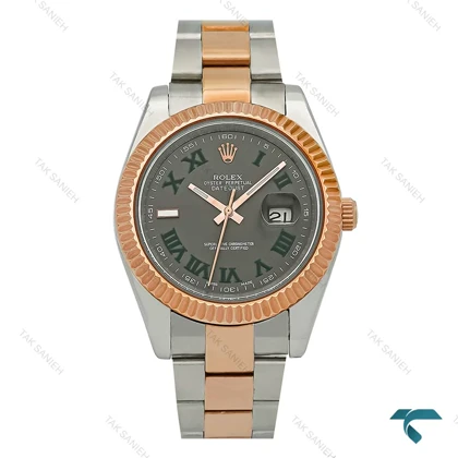 ساعت رولکس مردانه دورنگ رزگلد ویمبلدن اتوماتیک Rolex-8255-G