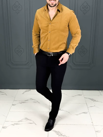پیراهن 030802 AKOMOD عسلی