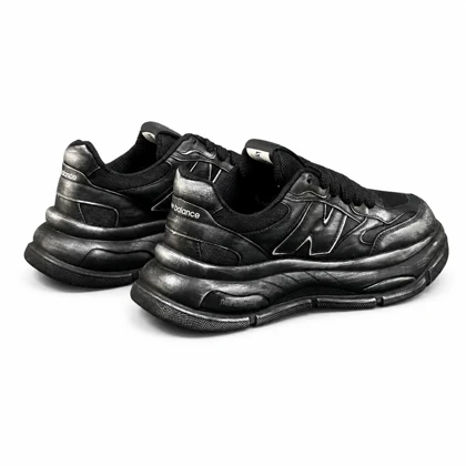 کفش کتانی مردانه مدل نیوبالانس کاستوم شده مشکی New Balance
