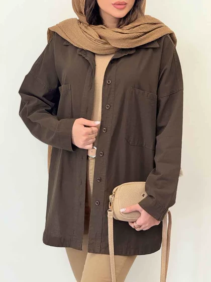 شومیز دو جیب پایین هلال