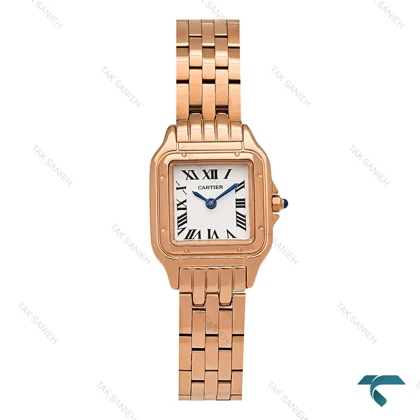 ساعت کارتیه پنته زنانه اسمال رزگلد صفحه جدید Cartier-8193-L