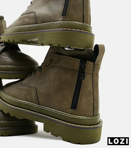 نیم بوت چرمی مردانه سبز Timberland