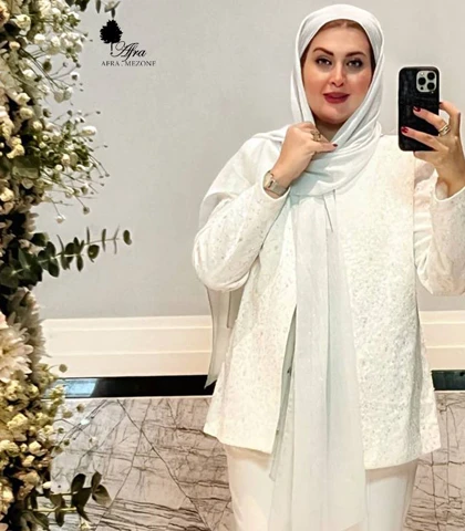 مانتو کتی جواهردوزی طرح شکوفه کد 14003698