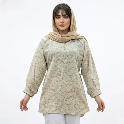 شومیز دو دکمه آبرنگی مدل آدل علیدسا