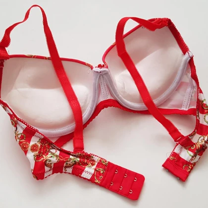 ست پوش آپ فنر دار کد 104378 راه راه سفید قرمز