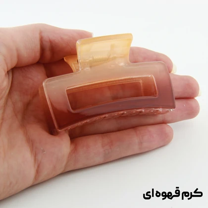 کلیپس دخترانه مدل مستطیل ساده دو رنگ کوچک
