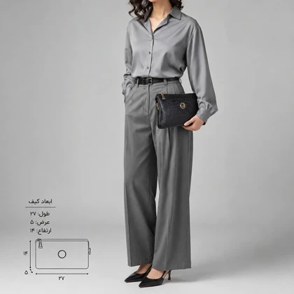 کیف دوشی چرم زنانه 322