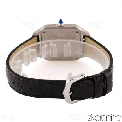 ساعت کارتیر سانتوس دومونت بند مشکی 103663