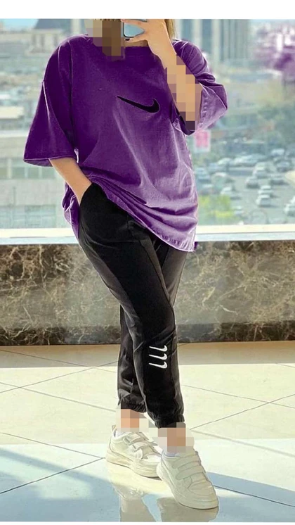 ست تیشرت و شلوار نایک زنانه 400769