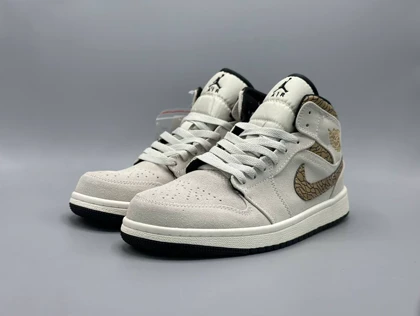 کتانی نایکی جردن1 الفنت کرم قهوه ای/Nike AJ1
