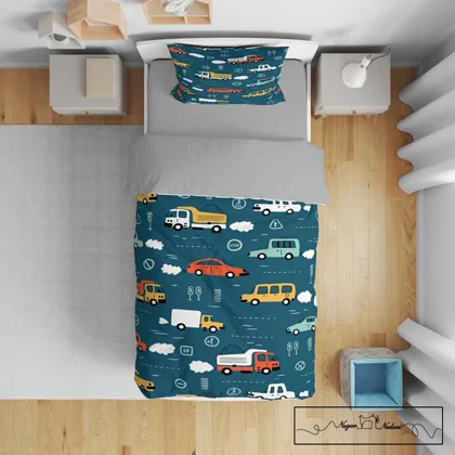 روتختی کودک طرح ماشین ها کد 103200