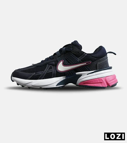 کفش کتانی زنانه سرمه ای صورتی Nike cushlon مدل 7942