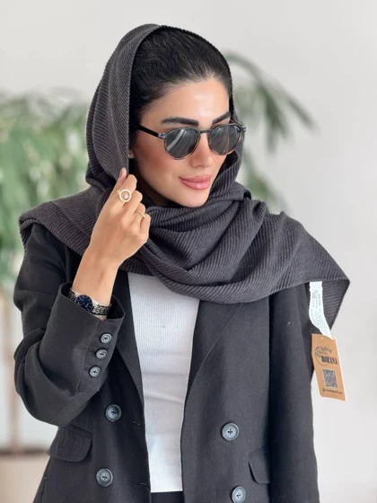 شال موهر پلیسه پاییزه زنانه