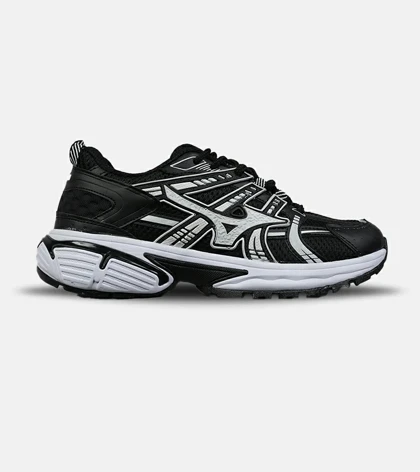 کفش کتانی مردانه و زنانه مشکی سفید MIZUNO مدل 8598