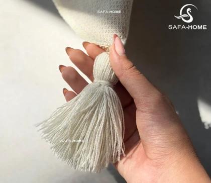 شال مبل پانچ دو رنگ اکریلیک سایز 175*150 سانتی متر