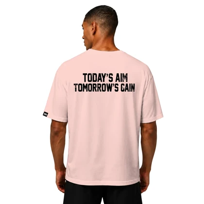 تیشرت مردانه زنانه اورسایز نخی 1991 today's aim tomorrow's gain مدل TS19115