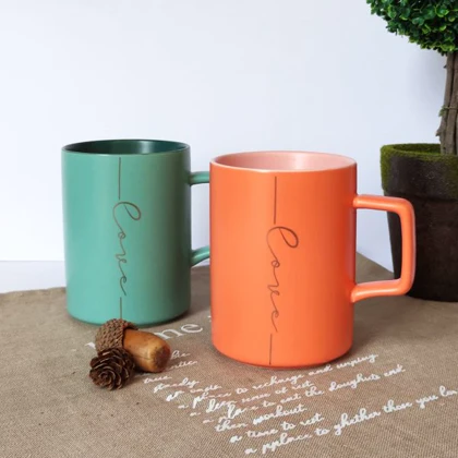 لیوان سرامیکی رنگی