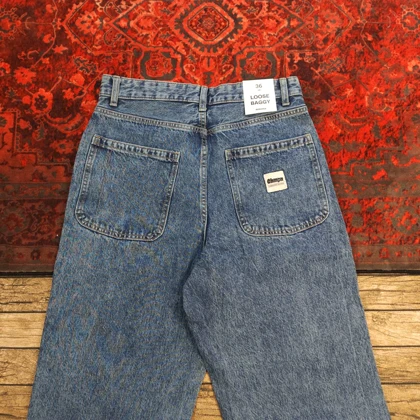 شلوار جین بگ استایل bershka بدون جنسیت کد 404