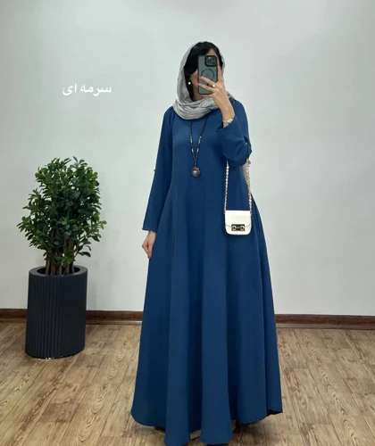 پیراهن مانتویی بلند دلفان 6