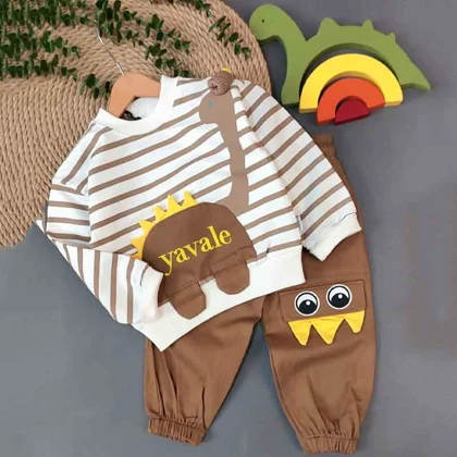 بلوز شلوار دایناسور بچه گانه شیک فانتزی