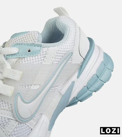 کفش کتانی مردانه و زنانه سفید آبی Nike Cushlon V2K مدل 8030