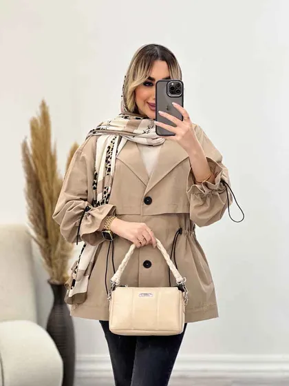مانتو لینن ژیله دار دلوین