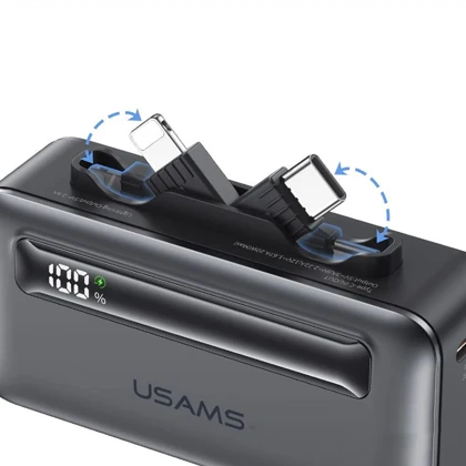 مینی پاور بانک یوسامز USAMS مدل CD233 ظرفیت 4500 میلی آمپر 20 وات