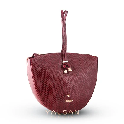 کیف دوشی و دستی زنانه چرم یلسان مدل گلوریا کد 089-MRV