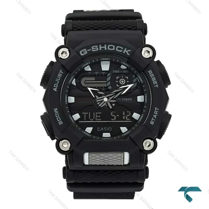 ساعت مچی جیشاک GA-900C مشکی بند برزنتی Gshock-7936-G