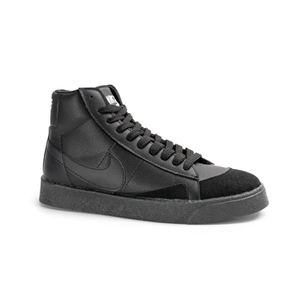 نیم بوت اسپرت مردانه مدل نایک بلیزر Nike Blazer رنگ تمام مشکی کد 6951
