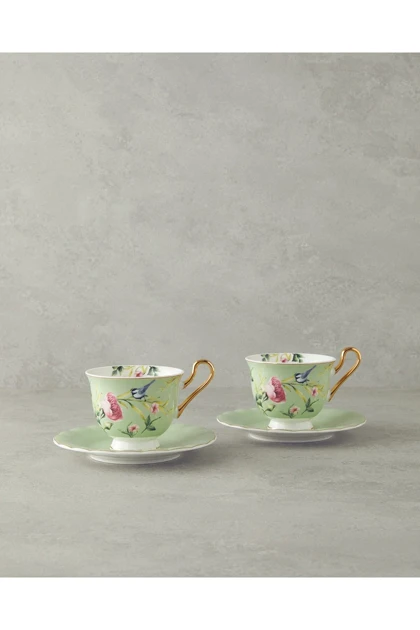 سرویس فنجان چای دو نفره English Home مدل Vanilla Bone China