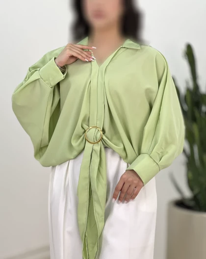 شومیز سگک دار پگاه(38)کد:5204
