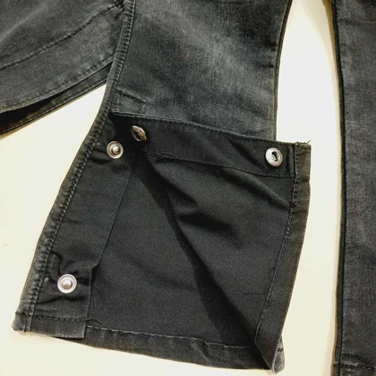 بلوز شلوار دمپا گشاد جین دخترانه شیک