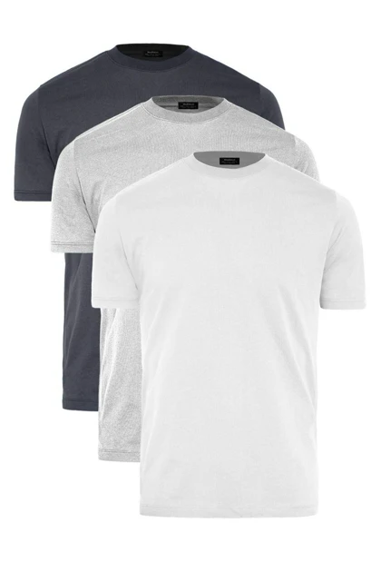 چند پیراهن T -shirt سفید ، خاکستری ، دودی 7011