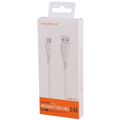 کابل تایپ سی 2.4 آمپر هایکو استار Hicostar مدل HS-101C طول 1 متر
