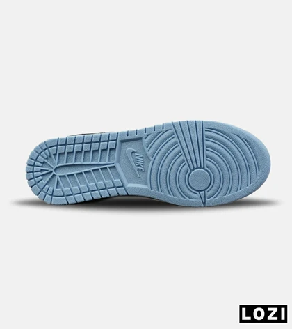 کفش کتانی مردانه و زنانه مشکی آبی NIKE jordan 1 مدل 8788
