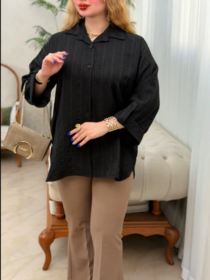 شومیز مانتویی کوک دوزی 3785