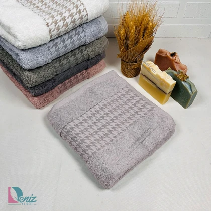 حوله دستی طرح پیچازی رنگ فیلی