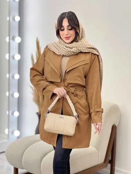 بارانی یقه دوبل باران